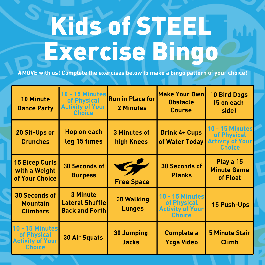 Kids of STEEL Create Your Own Indoor Workout P3R